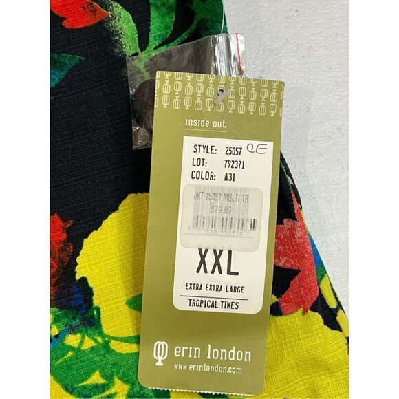 Erin London women’s jacket colorful XXL NWT - Picture 5 of 7